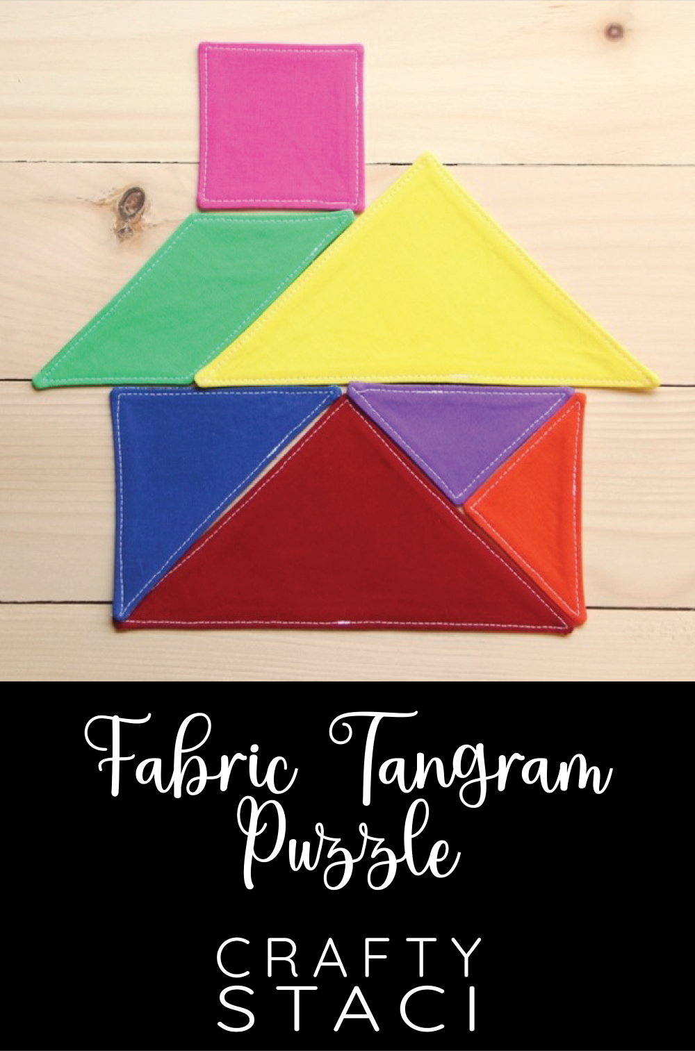 Fabric Tangram Puzzle — Crafty Staci